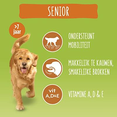 Purina Bonzo Senior hondenvoer met kip en groenten 15 kg Purina Bonzo Senior hondenvoer met kip en groenten 15 kg