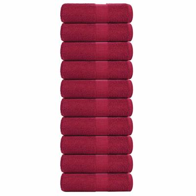 Zeepdoekjes 10 st 30x30 cm 360 g/m 100% katoen bordeauxrood Zeepdoekjes 10 st 30x30 cm 360 g/m 100% katoen bordeauxrood