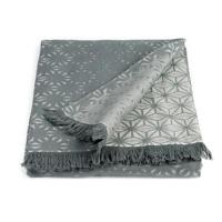 Dommelin Dommelin Plaid Stella Katoen Groengrijs 130x180 cm - thumbnail