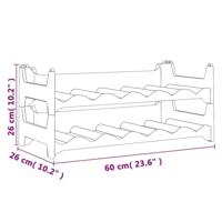 Wijnrek voor 12 flessen stapelbaar PP - thumbnail