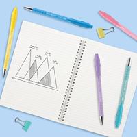 Paper Mate balpen Flexgrip Pastel RT, medium, blauwe inkt, blister van 5 stuks, assorti - thumbnail