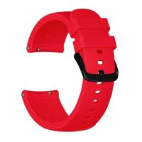 Crazy Horse textuur siliconen polsband voor Huami Amazfit bip Lite versie 20mm (rood) - thumbnail