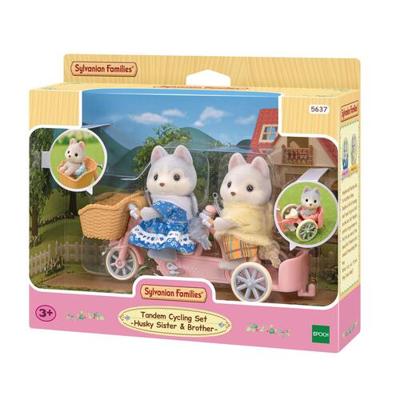 Sylvanian Families - Husky broers en zussen en hun tandem