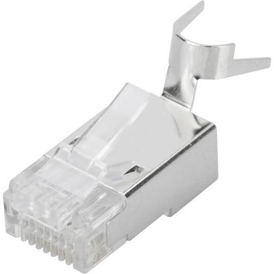 Digitus DN-219604 Digitus CAT 6A modulaire stekker voor ronde kabel, afgeschermd, 100 stuks DN-219604 RJ45, stekker Aantal polen (sensoren) 8P8C Zilver, Digitus DN-219604 Digitus CAT 6A modulaire stekker voor ronde kabel, afgeschermd, 100 stuks DN-219604 RJ45, stekker Aantal polen (sensoren) 8P8C Zilver,