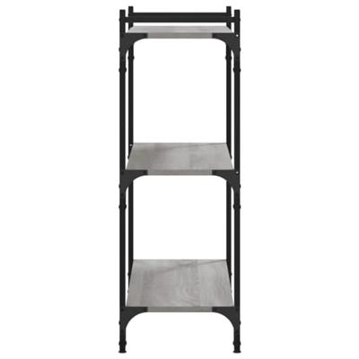 Boekenkast 3-laags 80x30x86 cm bewerkt hout grijs sonoma Boekenkast 3-laags 80x30x86 cm bewerkt hout grijs sonoma