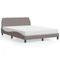 Bed met matras "Dover" stof taupe 120x200 cm - thumbnail