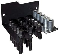 KS Tools 700.1435 Wielnaven- en scharnierasdemontaarset, 21-delig - thumbnail