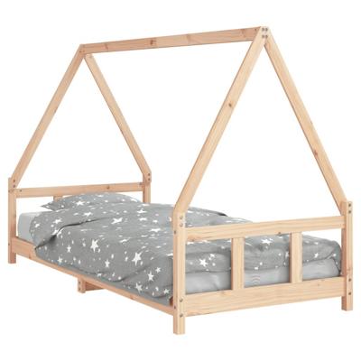 Kinderbedframe 90x200 cm massief grenenhout