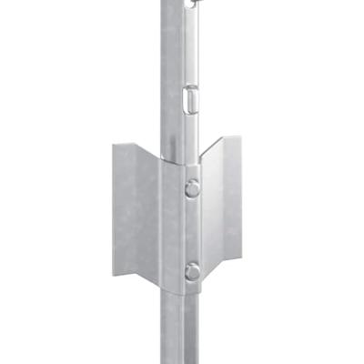 VidaXL Afrasteringspaal 5 pcs zilver 60 cm staal VidaXL Afrasteringspaal 5 pcs zilver 60 cm staal