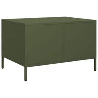 Salontafel 68,5x50x43,5 cm koudgewalst staal olijfgroen - thumbnail