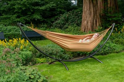 Hangmat met Standaard Tweepersoons 'Arc & Organic' Mocca - Bruin - Tropilex ®