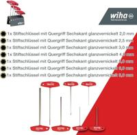 Wiha 6kant-Schraubendrehersatz 7-tlg mit Quergriff i.Ständer Schroevendraaierset Werkplaats Inbus - thumbnail