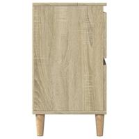 Wastafelkast 80x33x60 cm bewerkt hout sonoma eikenkleurig - thumbnail