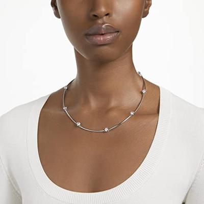 Swarovski 5638699 Ketting Constella zilverkleurig-wit 36-41 cm