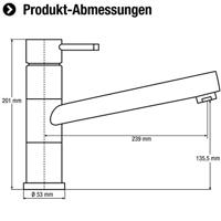 Cornat 3046 Zelina 1Gr-Mengkraan Keuk. Rvs - ZELE5 - thumbnail