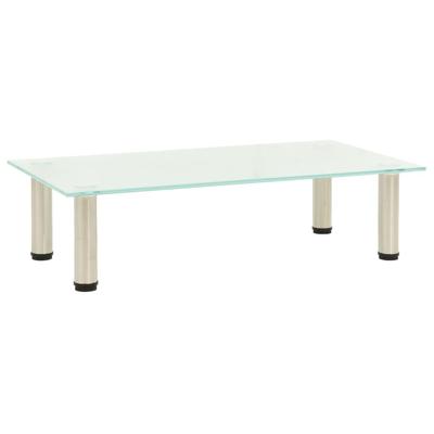 VidaXL Tv-meubel 60x35x17 cm gehard glas mat VidaXL Tv-meubel 60x35x17 cm gehard glas mat