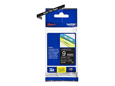 Labeltape Brother TZe, TZ TZe-325 PET Tapekleur: Zwart Tekstkleur:Wit 9 mm 8 m