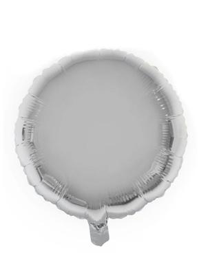 Folieballon Rond Zilver (46cm)