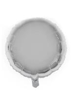 Folieballon Rond Zilver (46cm) - thumbnail