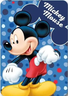 Mickey Mouse Dots Fleece deken 100 x 140 cm Mickey Mouse Dots Fleece deken 100 x 140 cm