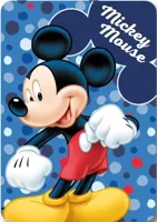Mickey Mouse Dots Fleece deken 100 x 140 cm - thumbnail
