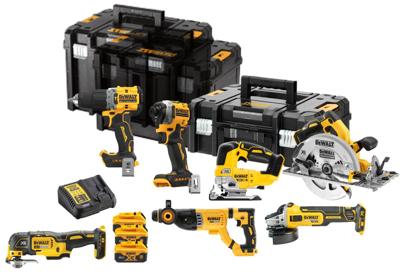 DeWALT DCK706P3T Accu combiset 7-delig 18V XR 5.0Ah in TSTAK DeWALT DCK706P3T Accu combiset 7-delig 18V XR 5.0Ah in TSTAK