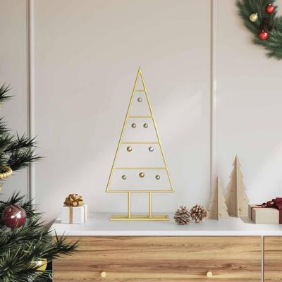 Metalen kerstboom met standaard Goud 60 cm Poedergecoat staal Metalen kerstboom met standaard Goud 60 cm Poedergecoat staal