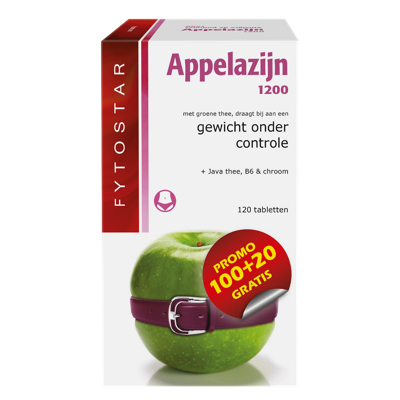 Fytostar Appelazijn 1200 100+20 Tabletten Gratis Fytostar Appelazijn 1200 100+20 Tabletten Gratis