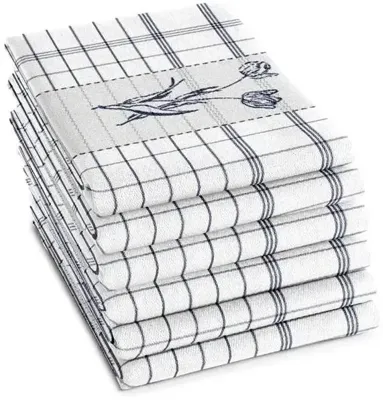 DDDDD Theedoek Lisse Blue (6 stuks)