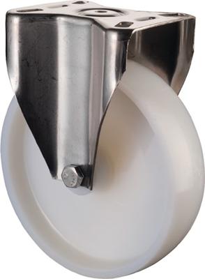 BS Rollen Bokwiel | wiel-d. 150 mm draagvermogen 300 kg | kunststof | plaat L129xB106 mm | 1 stuk - H110.A90.150 H110.A90.150 BS Rollen Bokwiel | wiel-d. 150 mm draagvermogen 300 kg | kunststof | plaat L129xB106 mm | 1 stuk - H110.A90.150 H110.A90.150