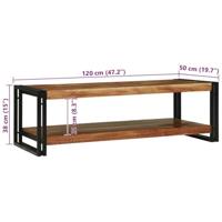 Salontafel Bruin 120 x 50 x 38 cm Massief acaciahout - thumbnail
