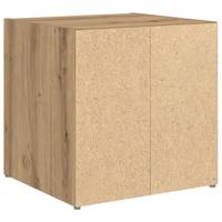 TV-kast met opslag 2 pcs Bruin 37 x 35 x 37 cm Bewerkt hout - thumbnail