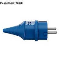 MENNEKES 10838 Stekker met randaarde Kunststof 230 V Blauw IP44 - thumbnail