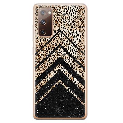 Samsung Galaxy S20 FE siliconen hoesje - Chevron luipaard