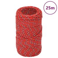 Boottouw 2 mm 25 m polypropyleen rood - thumbnail