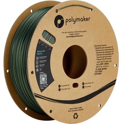 Polymaker PB01035 6938936712404 Filament PETG Hittebestendig, Hoge treksterkte 1.75 mm 1000 g Donkergroen PolyLite™ 1 stuk(s)