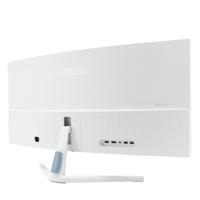 ASUS VU34WCIP-W Eye Care, 34 inch gebogen monitor, brede Quad HD VA (3440 x 1440), 1ms (MPRT), 100Hz, HDMI, USB-C en DisplayPort, SmoothMotion, Eye Care Plus-technologie, geïntegreerde luidspreker, - thumbnail