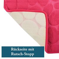 MSV Badkamerkleedje|badmat - kiezel - vloer - fuchsia roze - 50 x 80cm - thumbnail