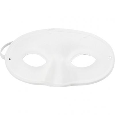 Creativ Company Masker, h: 9,5 cm, b: 18,5 cm, wit, 1 stuk