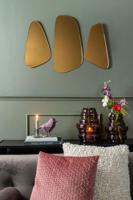 Bloemenvaas Distinct groot 30x 25 cm - chocoladebruin - thumbnail