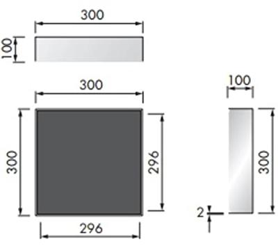 In Of Opbouwnis Looox CBoX Vierkant 30x30x10 Wit Looox