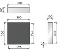 In Of Opbouwnis Looox CBoX Vierkant 30x30x10 Wit Looox - thumbnail
