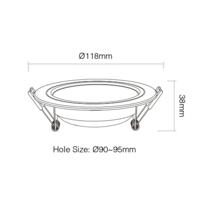 MiBoxer Zigbee RGB-CCT LED Downlighter 6W - LED0278 - thumbnail