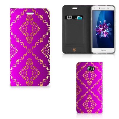 Telefoon Hoesje Huawei Y5 2 | Y6 Compact Barok Roze Telefoon Hoesje Huawei Y5 2 | Y6 Compact Barok Roze