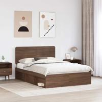 Bedframe Bruin Eiken 140 x 200 cm Massief grenenhout - thumbnail