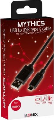 Konix Nintendo Switch - Usb Kabel Type C Aansluiting - 2 Meter Zwart - Accessoires (3328170265089) Konix Nintendo Switch - Usb Kabel Type C Aansluiting - 2 Meter Zwart - Accessoires (3328170265089)