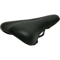 Hzb zadel comfort kinderfiets 20/24 inch zwart met zadelstrop - thumbnail