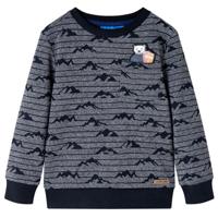 VidaXL Kindertrui 140 gemêleerd marineblauw - thumbnail