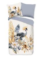 Good Morning Dekbedovertrek "bloemen en vogels" - Multi - (155x220 cm) - Katoen - thumbnail