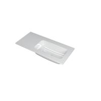INK Faktor Wastafel Polystone Rechts Zonder Kraangat - 1000x450x15 mm - Glans Wit - thumbnail